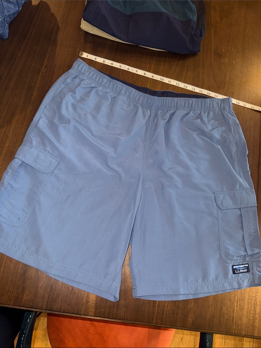 L.L.Bean nylon hybrid cargo shorts sz XL